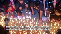 Suporter Gelar 1.000 Lilin di SUGBK,  Solidaritas untuk Tragedi Kanjuruhan