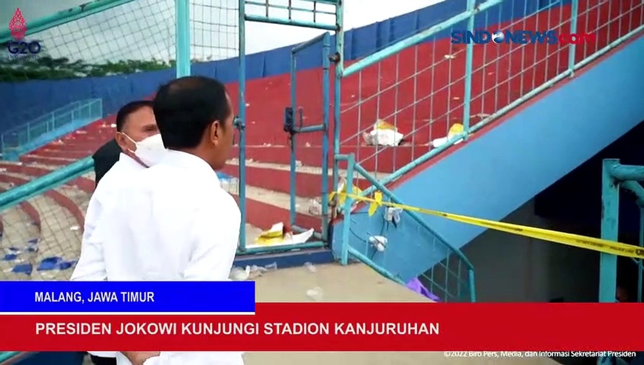 Presiden Jokowi Kunjungi Stadion Kanjuruhan dan Beredar Video Lukas Enembe Sehat