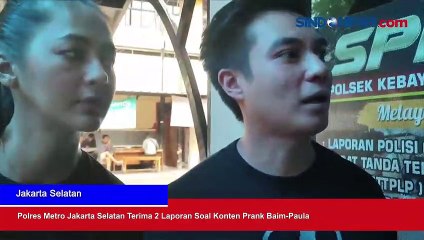Polres Metro Jakarta Selatan Terima 2 Laporan Soal Konten Prank Baim-Paula