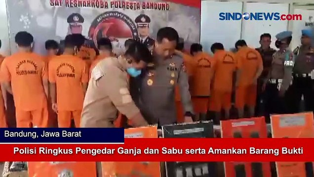 Polisi Ringkus Pengedar Ganja dan Sabu serta Amankan Barang Bukti