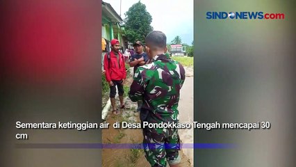 Download Video: Hujan Deras, Sungai Cibojong Meluap Rendam Rumah Warga di Sukabumi