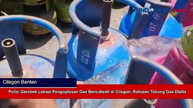 Polisi Gerebek Lokasi Pengoplosan Gas Bersubsidi di Cilegon, Ratusan Tabung Gas Disita