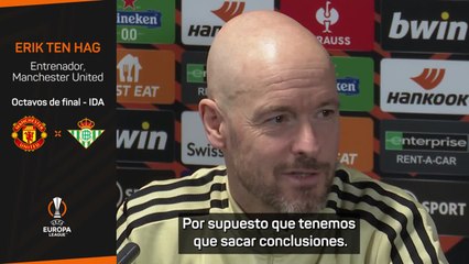 Ten Hag y Rashford apelan al 7-0 como motivación frente al Betis