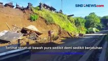 Detik-detik Pura Ambruk Akibat Longsor Terekam Video Amatir di Karangasem