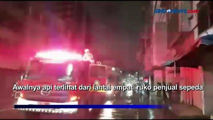 2 Ruko 4 Lantai Jual Sepeda Terbakar di Medan