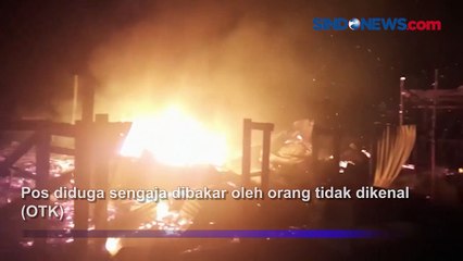 Diduga Dibakar OTK, Pos Covid-19 di Bandara Kenyam Papua Terbakar