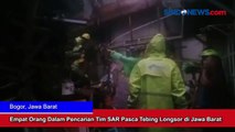 Empat Orang Dalam Pencarian Tim SAR Pasca Tebing Longsor di Jawa Barat