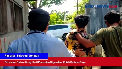 Pencurian Rokok, Uang Hasil Pencurian Digunakan untuk Berfoya-Foya