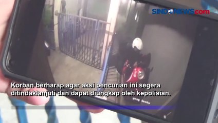 Kurang dari 1 Menit, Sebuah Motor Sukses Dibawa Pencuri