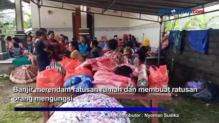 Banjir Terjang 18 Desa di Jembrana, Ratusan Orang Mengungsi