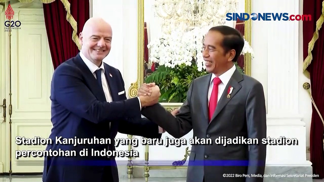 Jokowi Bertemu Presiden FIFA, Stadion Kanjuruhan Diruntuhkan