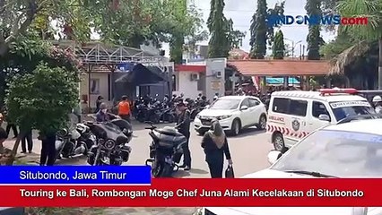 Touring ke Bali, Rombongan Moge Chef Juna Alami Kecelakaan di Situbondo