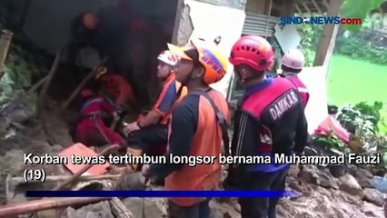 Longsor Timbun Rumah di Sukabumi, 1 Orang Tewas
