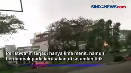 Bangunan Rusak dan Pohon Tumbang Akibat Puting Beliung Terjang Sidoarjo