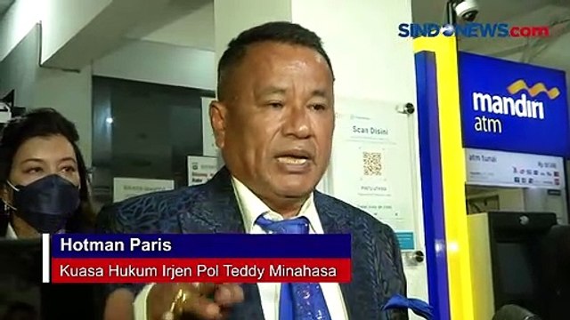 Irjen Pol Teddy Minahasa Tunjuk Hotman Paris jadi Kuasa Hukumnya, Ini Alasannya