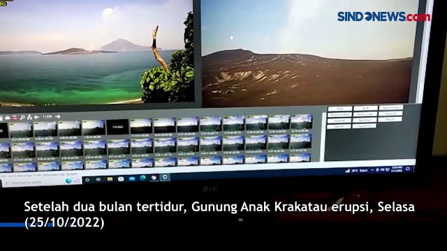 Anak Krakatau Erupsi dengan 4 Kali Letusan Setelah 2 Bulan Tidur