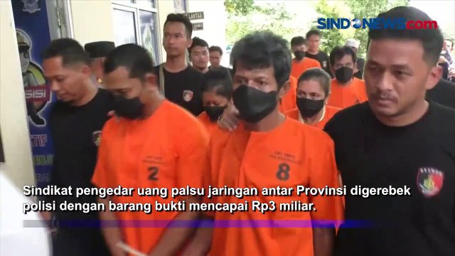 Sindikat Pengedar Upal Antar Provinsi Dibongkar, Polisi Sita Rp3 Miliar