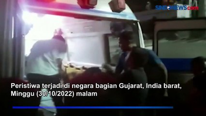 60 Orang Tewas Akibat Jembatan Gantung Patah di Gujarat
