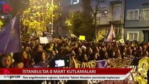 İstanbul'da 8 Mart Emekçi Kadınlar Günü kutlamaları - İstiklal Caddesi’nde 'Barikatı aç' sloganları atılıyor | Haber: Osman Çaklı