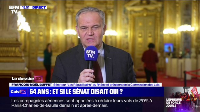 Réforme des retraites: Le débat à lieu au Sénat, assure François-Noël Buffet, sénateur Les Républicains