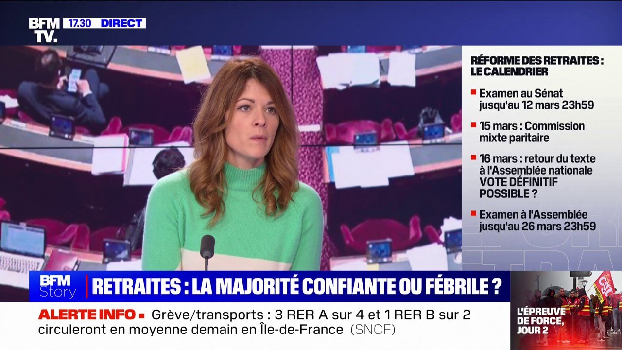 Retraites: "Pas une voix ne manquera au sein du groupe Renaissance" pour voter la réforme affirme Maud Bregeon, députée des Hauts-de-Seine