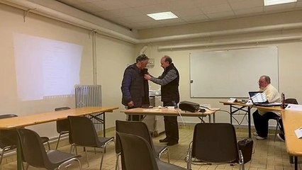 Remise de la médaille de Bernard BASQUIN