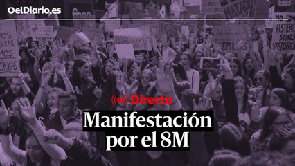 La manifestación del 8M desde la Gran Vía de Madrid