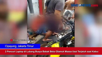 2 Pencuri Laptop di Lubang Buaya Babak Belur Diamuk Massa Usai Terjatuh saat Kabur
