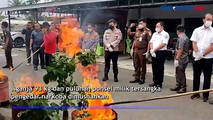 Kejaksaan Negeri Binjai Musnahkan Barang Bukti Sabu dan Ganja