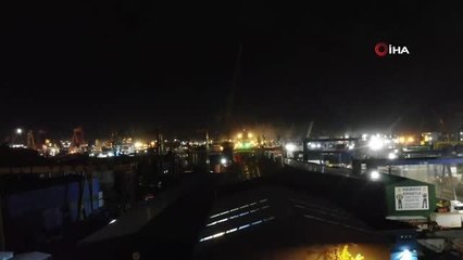 Tuzla'da balıkçı gemisinde çıkan yangın kontrol altına alındı