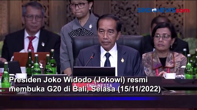 Presiden Jokowi Resmi Membuka KTT G20 di Bali