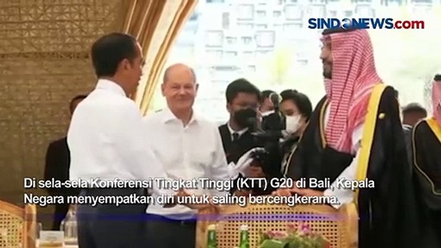 Sedang Asyik Berbincang, Presiden Joko Widodo dan Mohammed bin Salman Didatangi Erdo?an