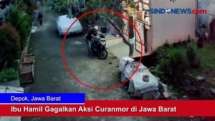 Pergoki Motornya akan Dicuri, Ibu Hamil Gagalkan Aksi Curanmor di Jawa Barat