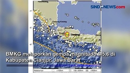 Gempa Magnitudo 5,6 Guncang Cianjur, Terasa Hingga Jakarta