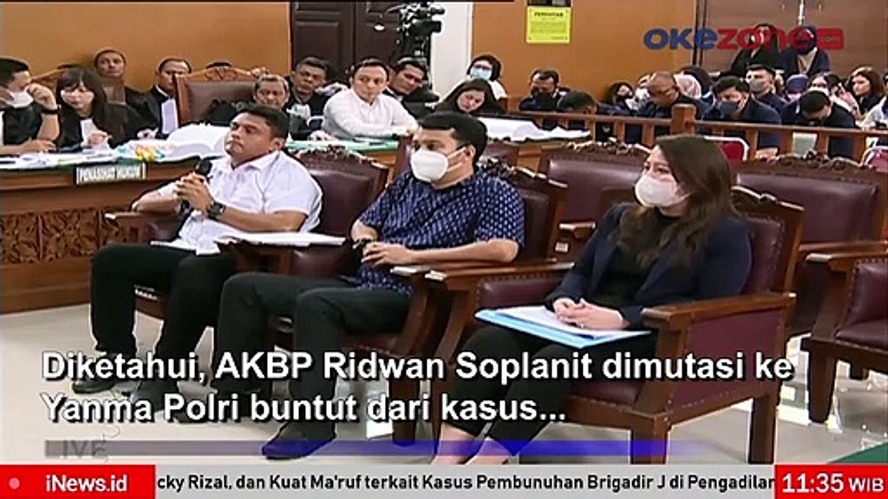 Sering Menengok ke Belakang, Hakim Ketua Tegur  AKBP Ridwan Rhekkynellson Soplanit