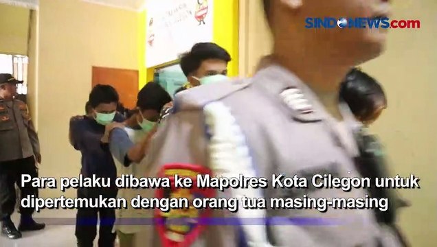 17 Anggota Geng Motor di Cilegon Nangis Minta Maaf ke Orang Tua