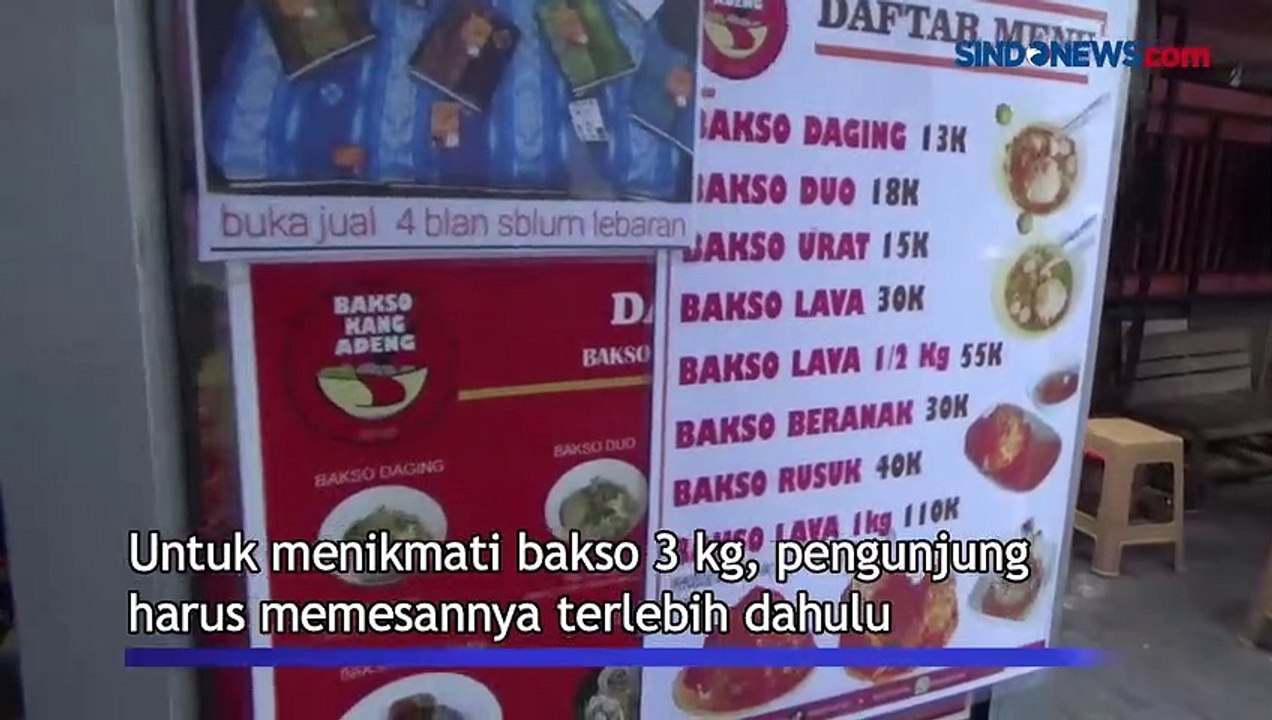 Nikmatnya Kuliner Bakso Jumbo Seberat 3 Kg di Sukabumi