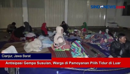 Antisipasi Gempa Susulan, Warga di Pamoyanan Pilih Tidur di Luar