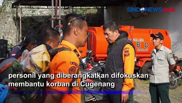 Kabupaten Bandung Barat Kirim Peronel BPBD Bantu Pencarian Korban Gempa Cianjur