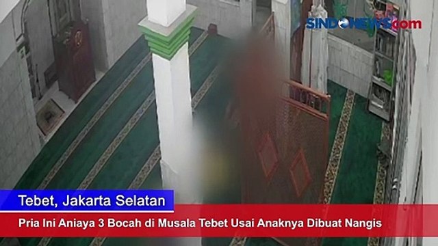 Pria Ini Aniaya 3 Bocah di Musala Tebet Usai Anaknya Dibuat Nangis