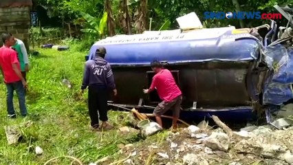 Truk Muatan Solar Terjun ke Jurang Sedalam 12 Meter karena Hilang Kendali, Sopir Tewas Terjepit