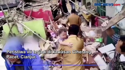 Bocah Terjebak Reruntuhan di Ciherang Selamat setelah Terjebak selama 48 Jam