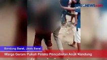 Warga Geram Pukuli Pelaku Pencabulan Anak Kandung