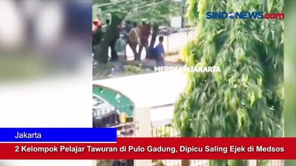 2 Kelompok Pelajar Tawuran di Pulo Gadung, Dipicu Saling Ejek di Medsos