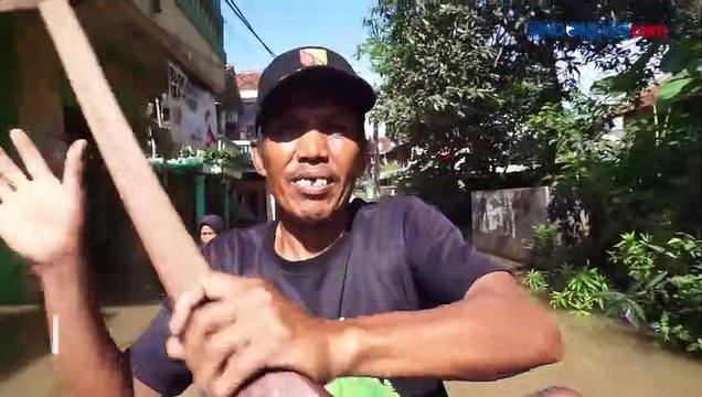 Sungai Citarum Meluap, Banjir Rendam Permukiman Warga di Dayeuh Kolot Bandung