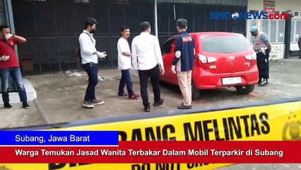 Warga Temukan Jasad Wanita Terbakar Dalam Mobil Terparkir di Subang