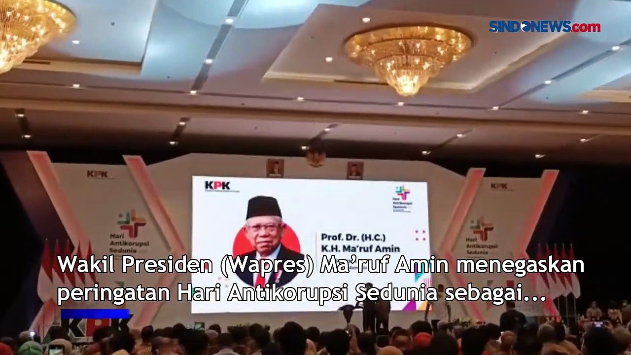 Hari Antikorupsi Sedunia, Wapres Tegaskan Korupsi Musuh Utama Bangsa