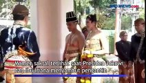 Presiden Joko Widodo dan Ibu Iriana Sambut Kaesang-Erina, Kalungkan Melati dan Kain Sindur