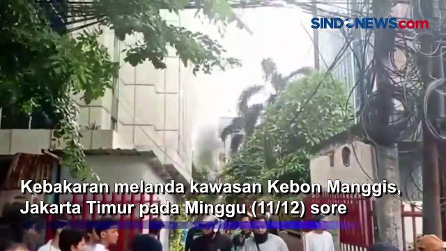 Korsleting Listrik, Empat Rumah Ludes Terbakar di Kebon Manggis