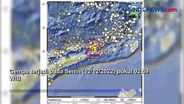 Maluku Barat Daya Diguncang Gempa Magnitudo 4,3